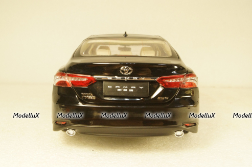 Toyota Camry 2018 8-generation, black, Paudi 1:18
