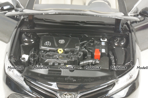 Toyota Camry 2018 8-generation, black, Paudi 1:18