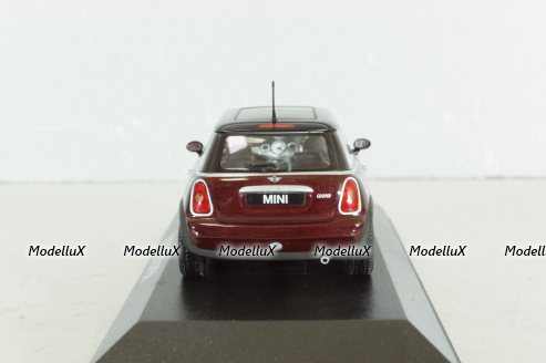 Mini Cooper (R50) 2000, dark red/black, Minichamps 1:43