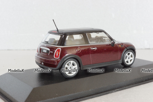 Mini Cooper (R50) 2000, dark red/black, Minichamps 1:43