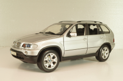 BMW X5 4.4i (E53) 2004, silver, 80439411687, Kyosho 1:18