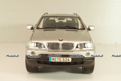 BMW X5 4.4i (E53) 2004, silver, 80439411687, Kyosho 1:18