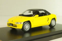 Honda Beat (E-PP1) with Softtop, 1991 yellow, Japan Collection, Hachette 1:43