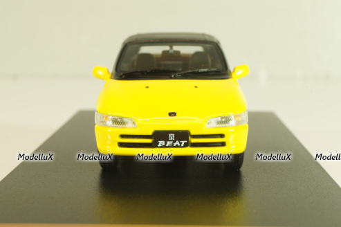 Honda Beat (E-PP1) with Softtop, 1991 yellow, Japan Collection, Hachette 1:43