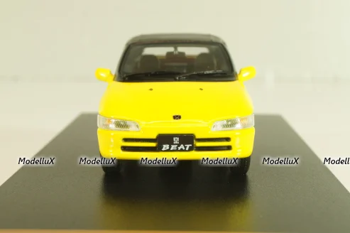 Honda Beat (E-PP1) with Softtop, 1991 yellow, Japan Collection, Hachette 1:43
