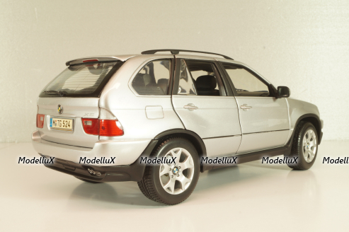 BMW X5 4.4i (E53) 2004, silver, 80439411687, Kyosho 1:18