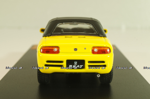 Honda Beat (E-PP1) with Softtop, 1991 yellow, Japan Collection, Hachette 1:43