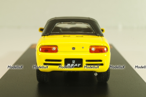 Honda Beat (E-PP1) with Softtop, 1991 yellow, Japan Collection, Hachette 1:43