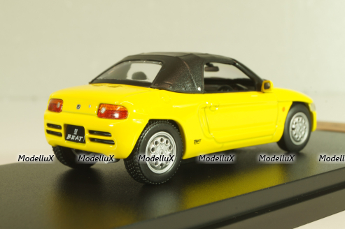 Honda Beat (E-PP1) with Softtop, 1991 yellow, Japan Collection, Hachette 1:43