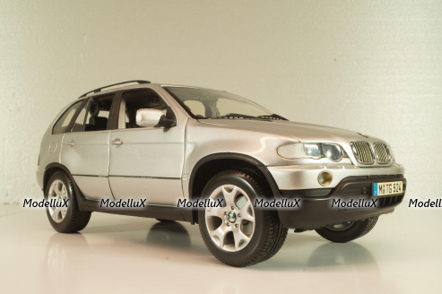 BMW X5 4.4i (E53) 2004, silver, 80439411687, Kyosho 1:18
