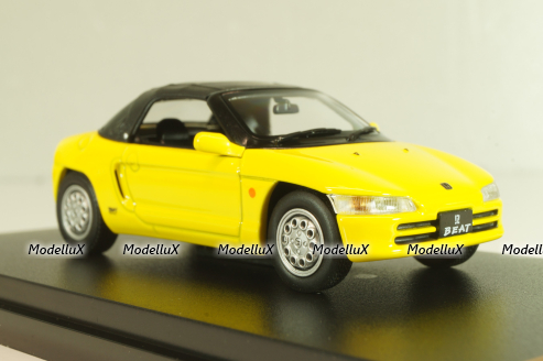 Honda Beat (E-PP1) with Softtop, 1991 yellow, Japan Collection, Hachette 1:43