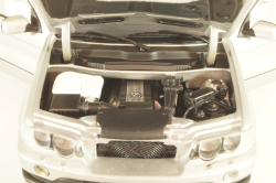 BMW X5 4.4i (E53) 2004, silver, 80439411687, Kyosho 1:18