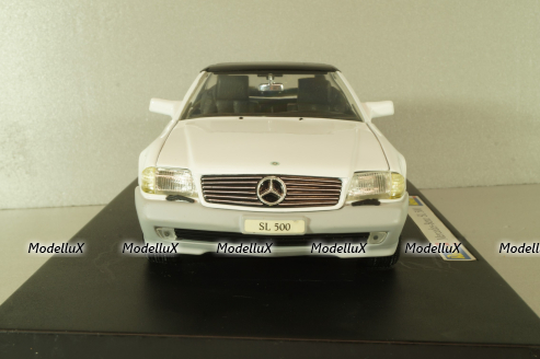 Mercedes-Benz SL 500 Cabriolet (R129) 1989, white, 08928, Revell 1:18