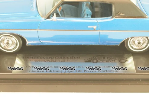 Chevrolet Impala Custom Coupe 1970, blue/black, L.E. 220pcs, GC-029B, Goldvarg 1:43