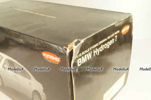BMW 760 Hydrogen 7 (E66) 2005, silver, 08574S, Kyosho 1:18
