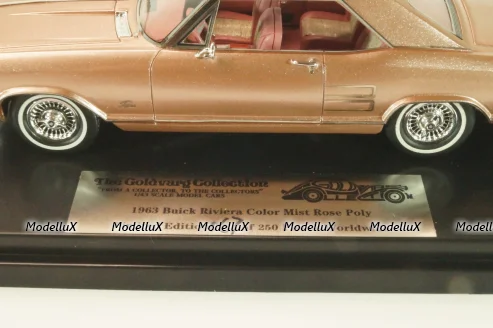 Buick Riviera 1963, rose, L.E. 250pcs, GC-046 C, Goldvarg 1:43