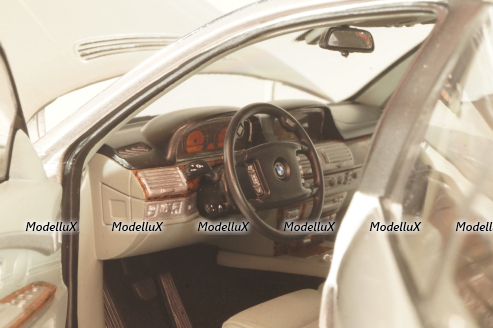 BMW 760 Hydrogen 7 (E66) 2005, silver, 08574S, Kyosho 1:18
