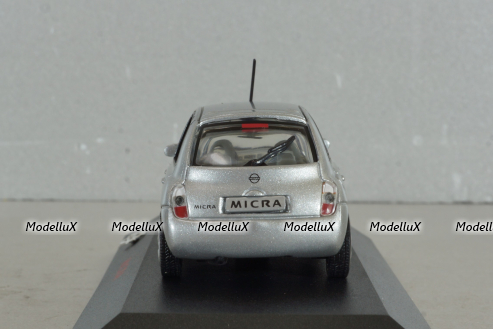 Nissan Micra (K12) 2002, silver, Dealer Edition 1:43