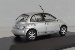 Nissan Micra (K12) 2002, silver, Dealer Edition 1:43