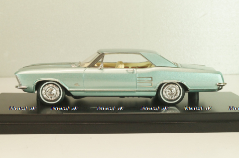 Buick Riviera 1963, light blue, L.E. 250pcs, GC-046A, Goldvarg 1:43