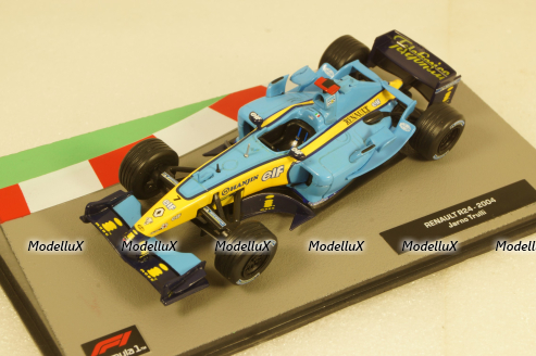 Renault R24 #7 Jarno Trulli, light blue/yellow 2004, Altaya 1:43
