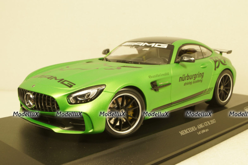 Mercedes AMG GT R Ringtaxi 2017 green, 155036091, Minichamps 1:18