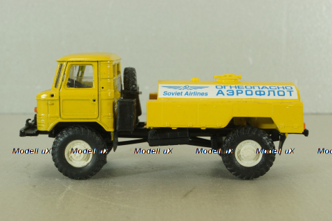 Газ-66, топливозаправщик Аэрофлот, февраль 2006, фурнитура в комплекте, Русская миниатюра 1:43