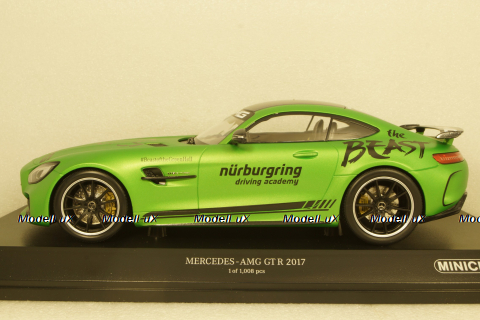 Mercedes AMG GT R Ringtaxi 2017 green, 155036091, Minichamps 1:18