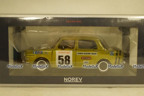 Simca 1000 Rallye 2 SRT 1973 №58, Green Livraison Domicile, 185699-2, Norev 1:18