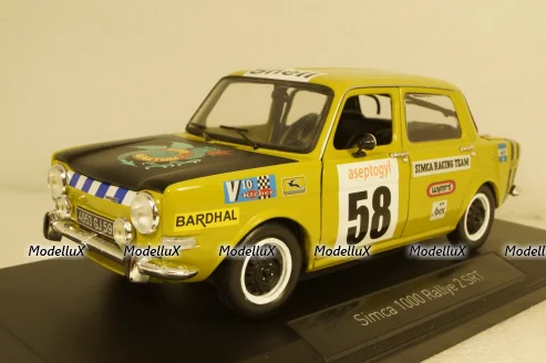 Simca 1000 Rallye 2 SRT 1973 №58, Green Livraison Domicile, 185699-2, Norev 1:18