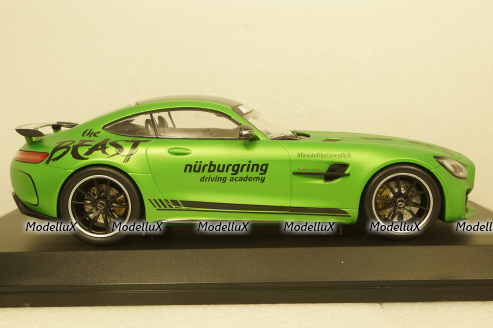 Mercedes AMG GT R Ringtaxi 2017 green, 155036091, Minichamps 1:18