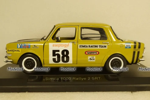 Simca 1000 Rallye 2 SRT 1973 №58, Green Livraison Domicile, 185699-2, Norev 1:18