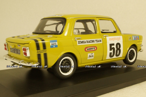 Simca 1000 Rallye 2 SRT 1973 №58, Green Livraison Domicile, 185699-2, Norev 1:18