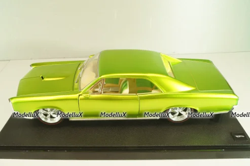 Pontiac GTO 1966, neon green, 311143, Hot Wheels 1:18