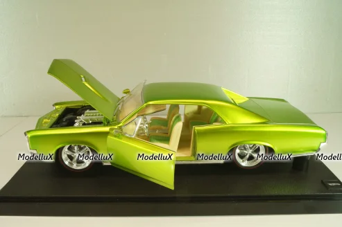 Pontiac GTO 1966, neon green, 311143, Hot Wheels 1:18