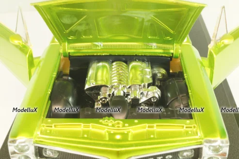 Pontiac GTO 1966, neon green, 311143, Hot Wheels 1:18