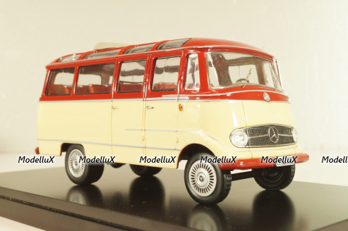 Mercedes-Benz O 319 bus, red/cream, 02811, Schuco 1:43