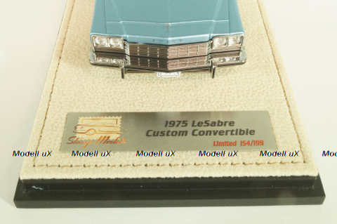 Buick LeSabre Custon Convertible 1975, light blue/white, L.E. 220pcs, STM753002, Stamp Models 1:43