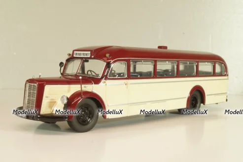 Mercedes-Benz O 6600 bus 1951, red/beige, 2741, Schuco 1:43 