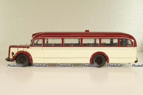 Mercedes-Benz O 6600 bus 1951, red/beige, 2741, Schuco 1:43 
