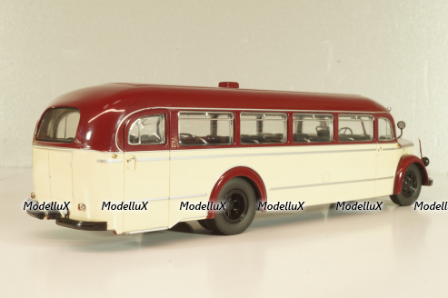 Mercedes-Benz O 6600 bus 1951, red/beige, 2741, Schuco 1:43 