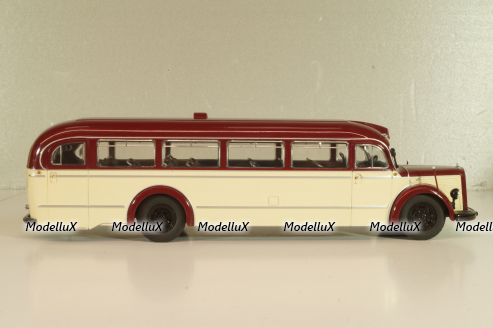 Mercedes-Benz O 6600 bus 1951, red/beige, 2741, Schuco 1:43 