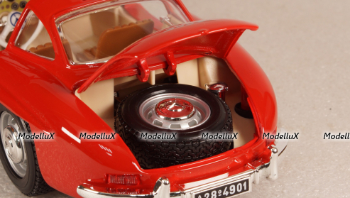 Mercedes 300 SL, BBU18-12047RED, Burago 1:18