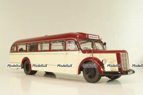 Mercedes-Benz O 6600 bus 1951, red/beige, 2741, Schuco 1:43 