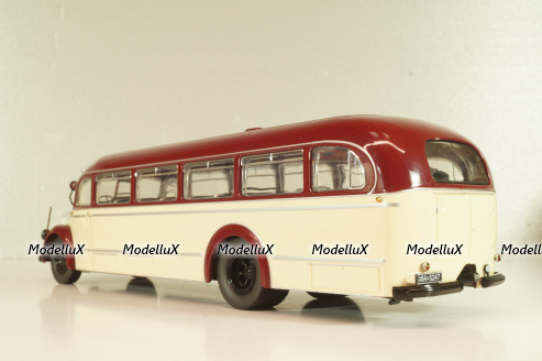 Mercedes-Benz O 6600 bus 1951, red/beige, 2741, Schuco 1:43 