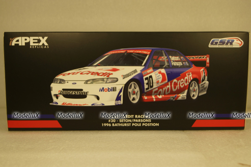 Ford Falcon Credit Racing #30 Seton/Parsons Bathurst Pole Position, white/red/blue, APEX91404, APEX 1:18