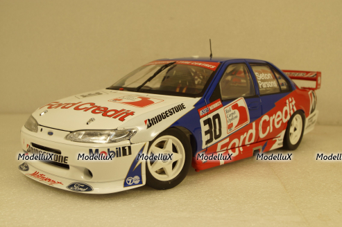 Ford Falcon Credit Racing #30 Seton/Parsons Bathurst Pole Position, white/red/blue, APEX91404, APEX 1:18