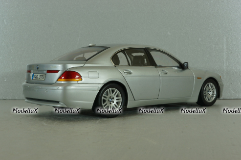 BMW 745i (E65) 2001, silver, 80430027858, Kyosho 1:18