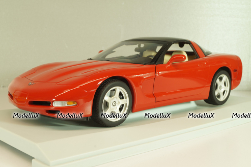 Chevrolet Corvette (C5) Coupe 1999, red, 21001, UT Models 1:18