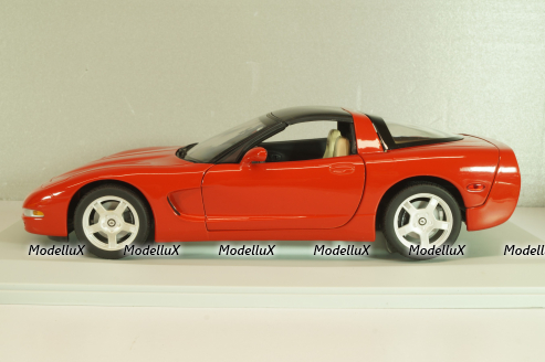 Chevrolet Corvette (C5) Coupe 1999, red, 21001, UT Models 1:18